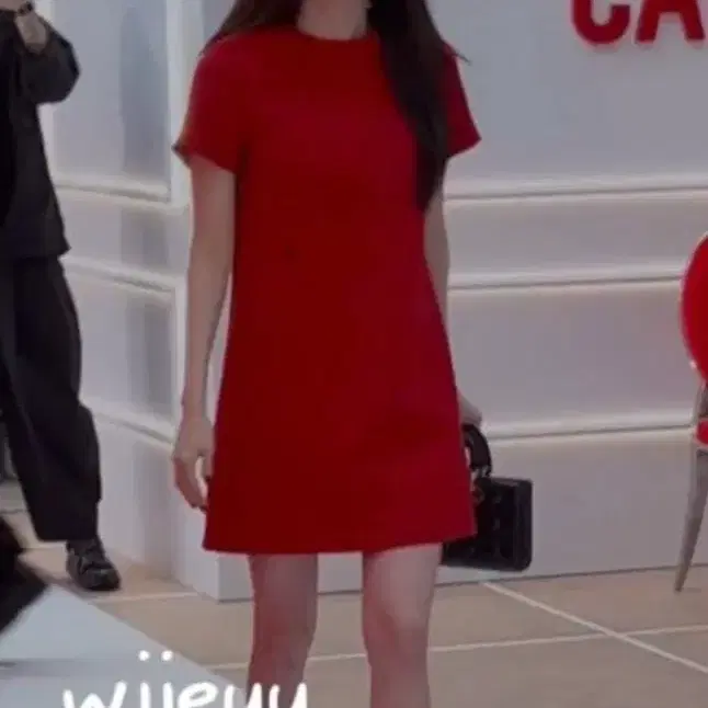 디올 새상품 실루엣 반소매 원피스 34 드레스 사진 4
