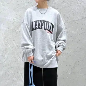 LOWRYS FARM 로리즈팜 커스텀 BIG 기모 풀오버 LS