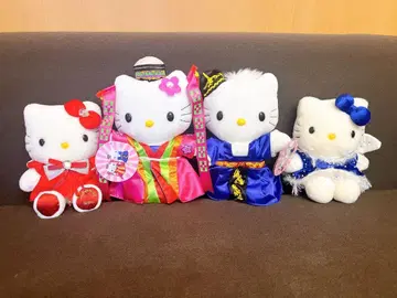 헬로키티 맥도날드 콜라보 한국 웨딩 봉제 인형 NTT 전보