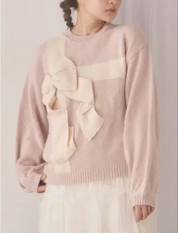 merry jenny 선물 리본 니트