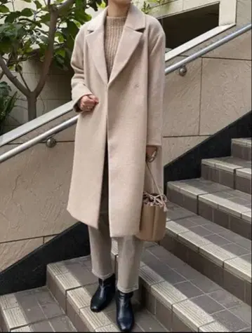 OPAQUE.CLIP 베이지 코트 40/L