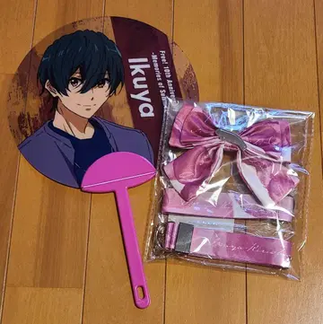 Free! 키리시마 이쿠야 부채 펜라이트 리본