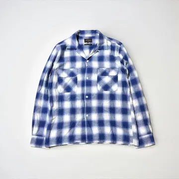 새상품급 BEAMS+ 빔즈 옴브레 체크 플란넬 셔츠 M 야마다 렌