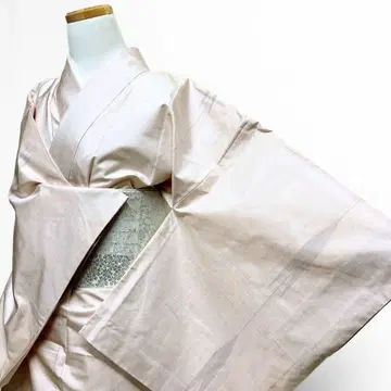 코몬 오시마 명주 야하 타테지마 무늬 기모노 114b p ms