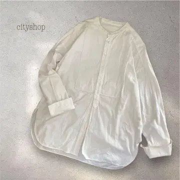 cityshop 밴드 카라 셔츠 오버 사이즈