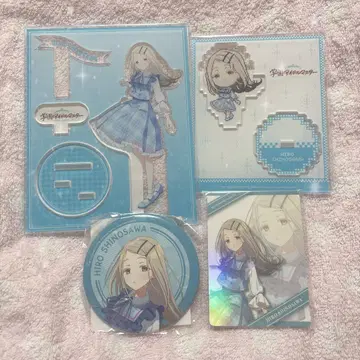 학마스 시노자와 히로 아크릴 스탠드 캔뱃지 카드