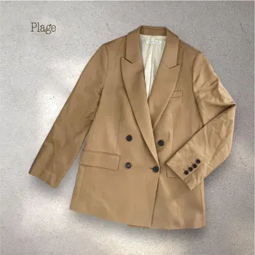 Plage 플라주 [ R'IAM ] 더블 브레스트 테일러드 자켓 카멜