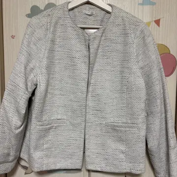 GLACIER 노카라 트위드 자켓 3L