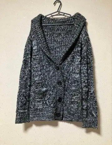 INGNI 숄카라 그레이 계열 가디건