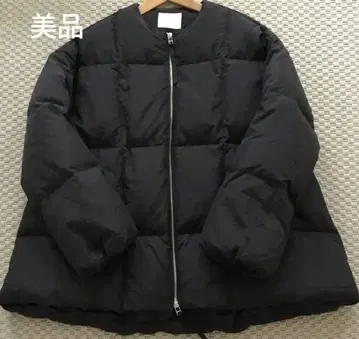 FAVORI 노카라 다운 자켓 오버 사이즈 블랙