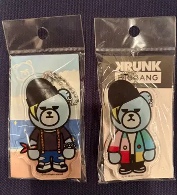 KRUNK x BIGBANG 아크릴 다이컷 키체인 2세트