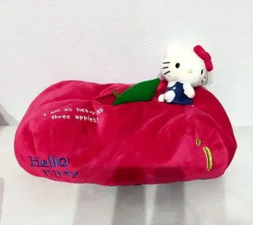 Sanrio 레어 키티 70년대 디오라마 티슈 케이스 애플