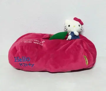 Sanrio 레어 키티 70년대 디오라마 티슈 케이스 애플