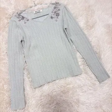 [새상품급] MISCH MASCH 미슈마슈 스웨터 리브