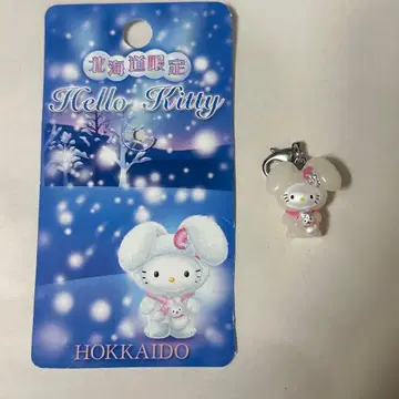 화이트 토끼 홋카이도 한정 키티 참 지역 한정 당시 물품 레어 눈