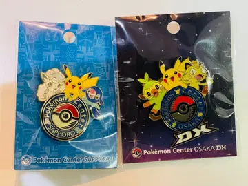 [새상품] 포켓몬 센터 한정판 로고 핀즈 2세트 (삿포로 오사카DX)