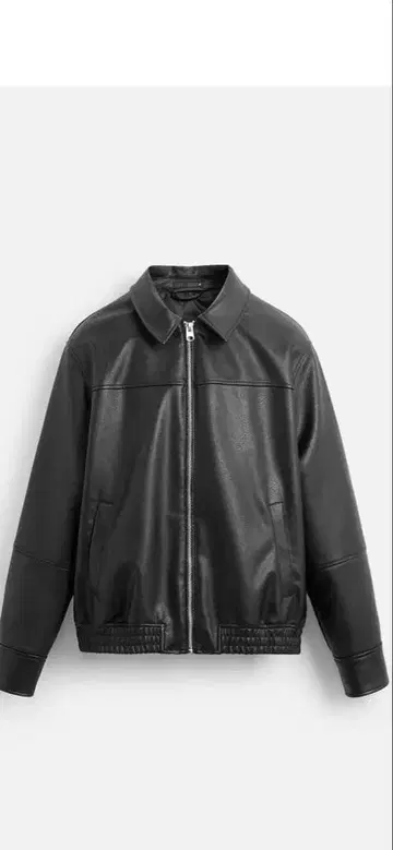 ZARA 자라 인조 가죽 봄버 자켓