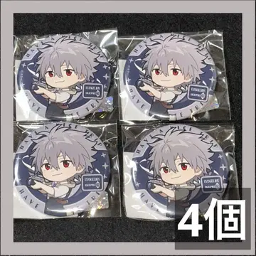 에반게리온 선샤인 시티 프린스 호텔 캔뱃지 카오루 4개