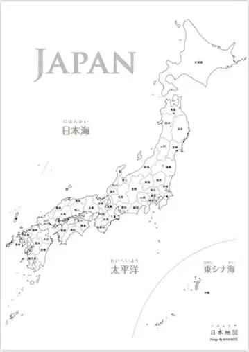 이노 다다타카가 그린 것으로 추정되는 일본 지도