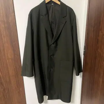 Uniqlo U 체스터 코트 S 다크 그린 롱 코트