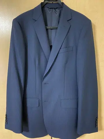 남성용 수트 [네이비] 사이즈 A7 자켓 팬츠 세트