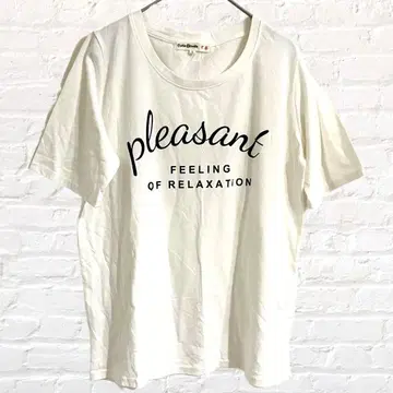 Cutie Blonde 큐티 블론드 티셔츠 영문 로고 화이트 L