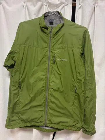 몽벨 라이트쉘 자켓 나일론 그린