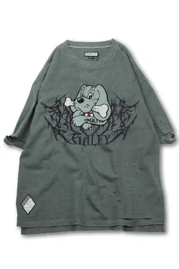 [ 즉시 품절 모델 ] GALFY 염색염색 강아지 보로보로 T셔츠 중형견