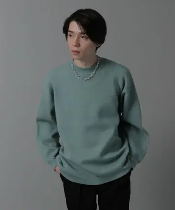 HARE 하이 게이지 모크넥 니트