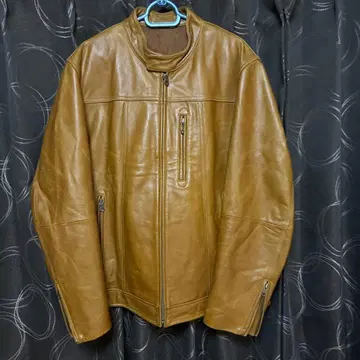 UNIQLO 올드 가죽 자켓 카멜 소가죽 XL