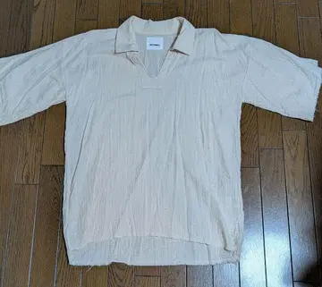 론 하먼 별주 MYTHINKS 베이지 반팔 셔츠 L 사이즈