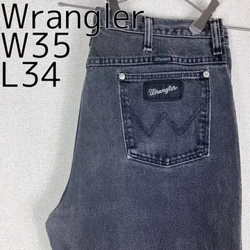 Wrangler 랭글러 W35 블랙 데님 하의 팬츠 블랙 9966