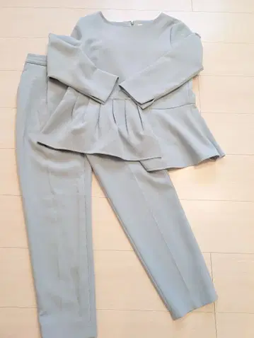 PLST 라이트 그린 팬츠 셋업 S