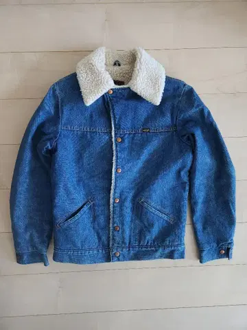 70s 랭글러 USA제 보아 데님 자켓 런치 코트