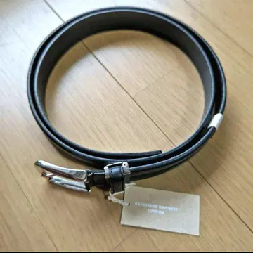 KATHARINE HAMNETT LONDON 블랙 롱 사이즈 벨트