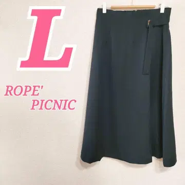로페피크닉 네이비 플레어 스커트 L 가을/겨울 걸리시 데이트 비즈니스