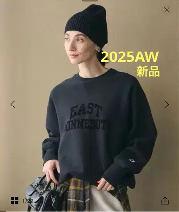 뷰티앤유스 별주 Champion 프린트 맨투맨 풀오버