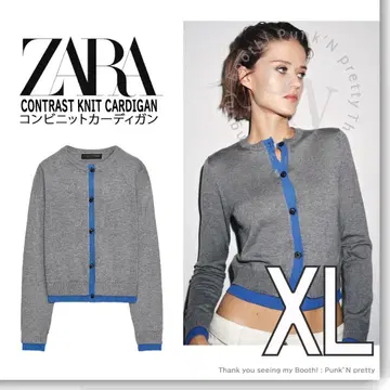 [최종 가격 인하] 작음 택 포함 새상품 ZARA 콤비 니트 가디건 XL
