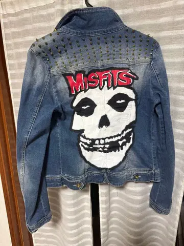 MISFITS 스컬 디자인 데님 자켓
