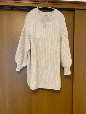 COCO DEAL 아이보리 긴팔 니트 원피스