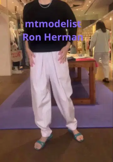 [mtmodelist Ron Herman] 별주 핑크 새상품급 슬랙스