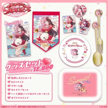 브이스포 타치바나 히나노 5주년 기념 굿즈 묶음 판매