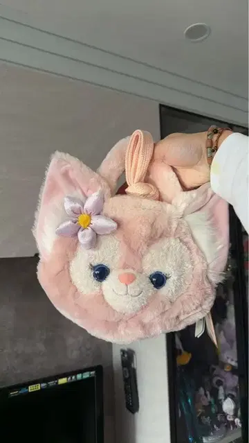 홍콩 디즈니랜드 정품 리나벨 봉제 인형 숄더백 토트백