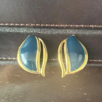 Monet 네이비 에나멜 클립 귀찌