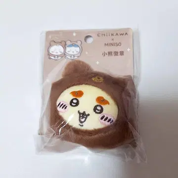 치이카와 시사 miniso 곰돌이 배지