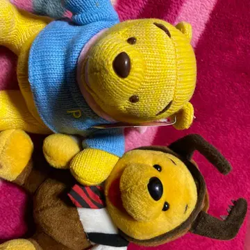 곰돌이 푸 봉제 인형 2체 세트