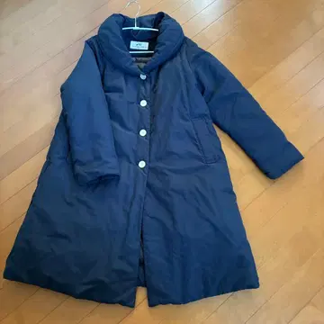 펠리시모 안드마이라 면사탕 같은 텐트 실루엣 다운 코트 네이비 L