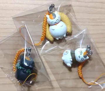 나츠메 우인장 두루두루 스트랩 2 냥코 선생님 시크릿 블랙 냥코