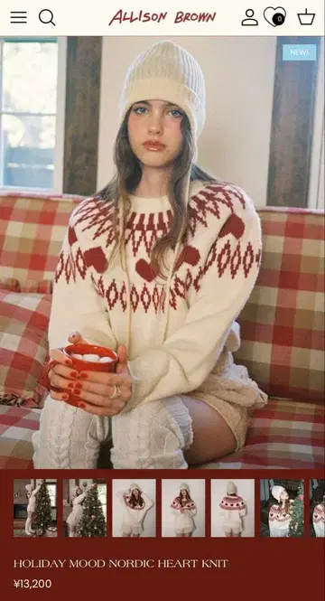 사에코 씨 앨리슨 브라운 NORDIC HEART KNIT