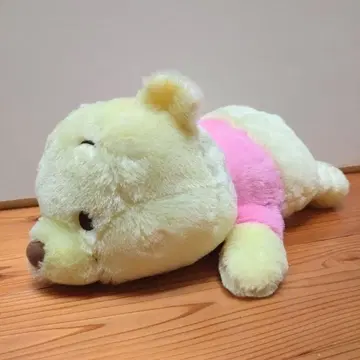 [새상품급] 곰돌이 푸 빨간 볼 파스텔 컬러ver 봉제 인형